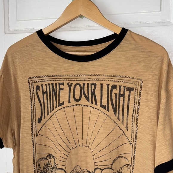 NATURAL LIFE Tan 'Shine Your Light' Short Sleeve Tee - Picture 2 of 5